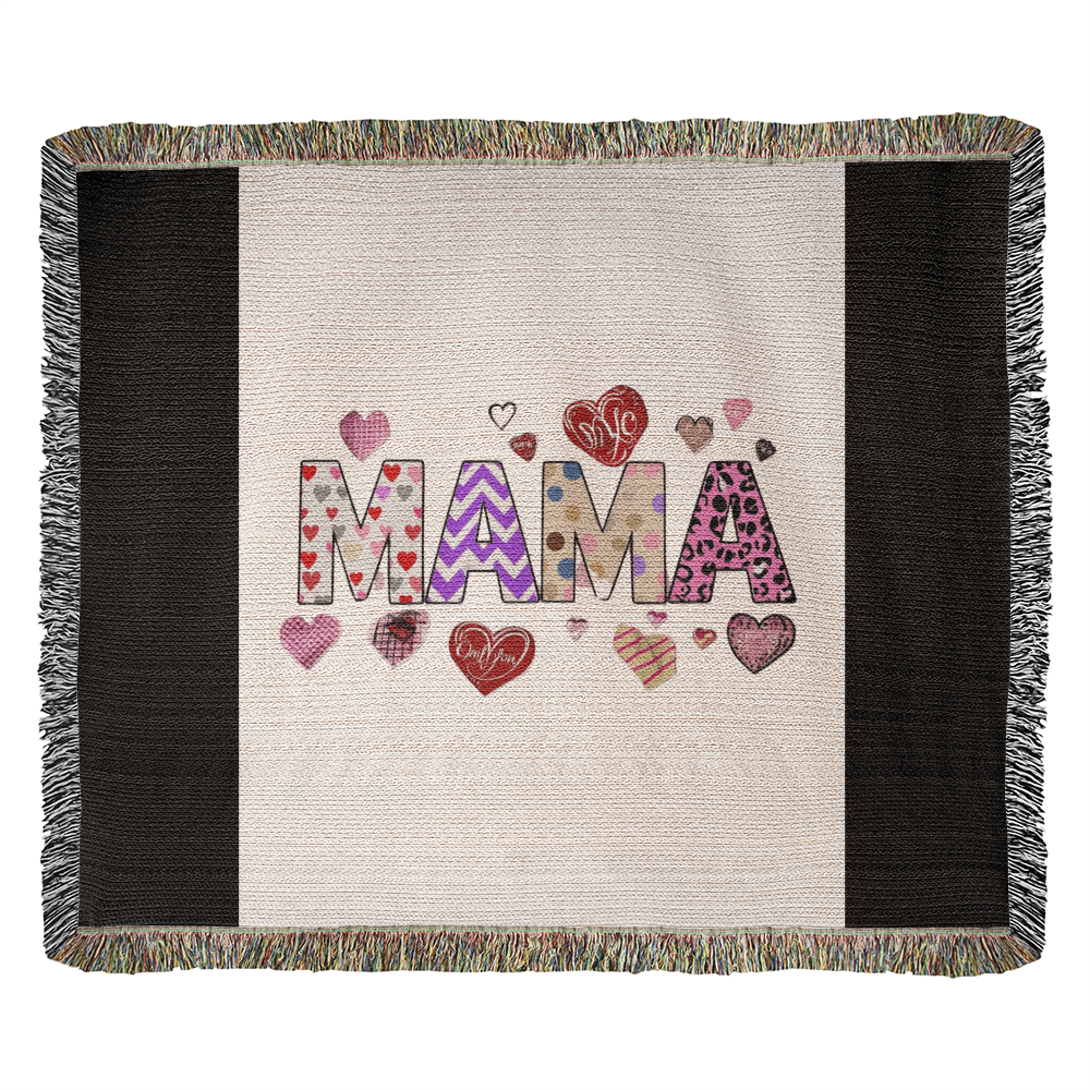 Mama Love Heirloom Woven Blanket - Premium Landscape Artwork Throw for Cozy Home Decor & Gifting