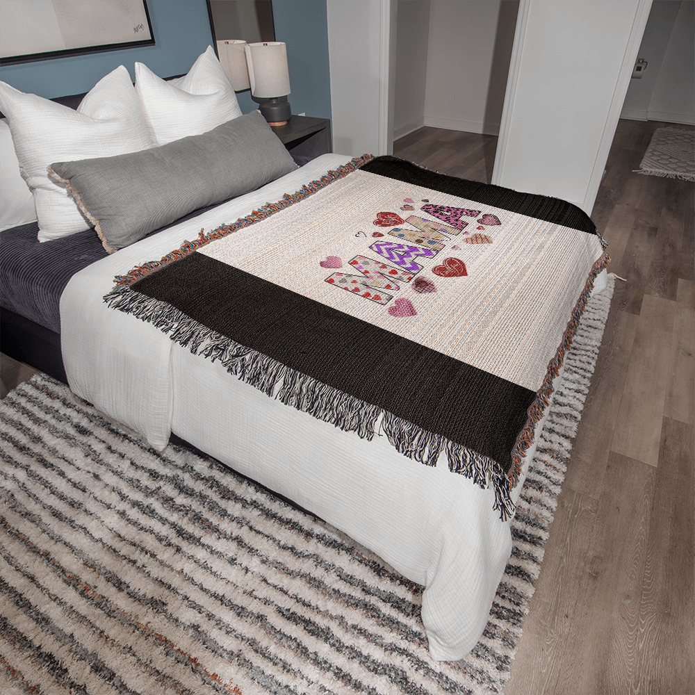 Mama Love Heirloom Woven Blanket - Premium Landscape Artwork Throw for Cozy Home Decor & Gifting