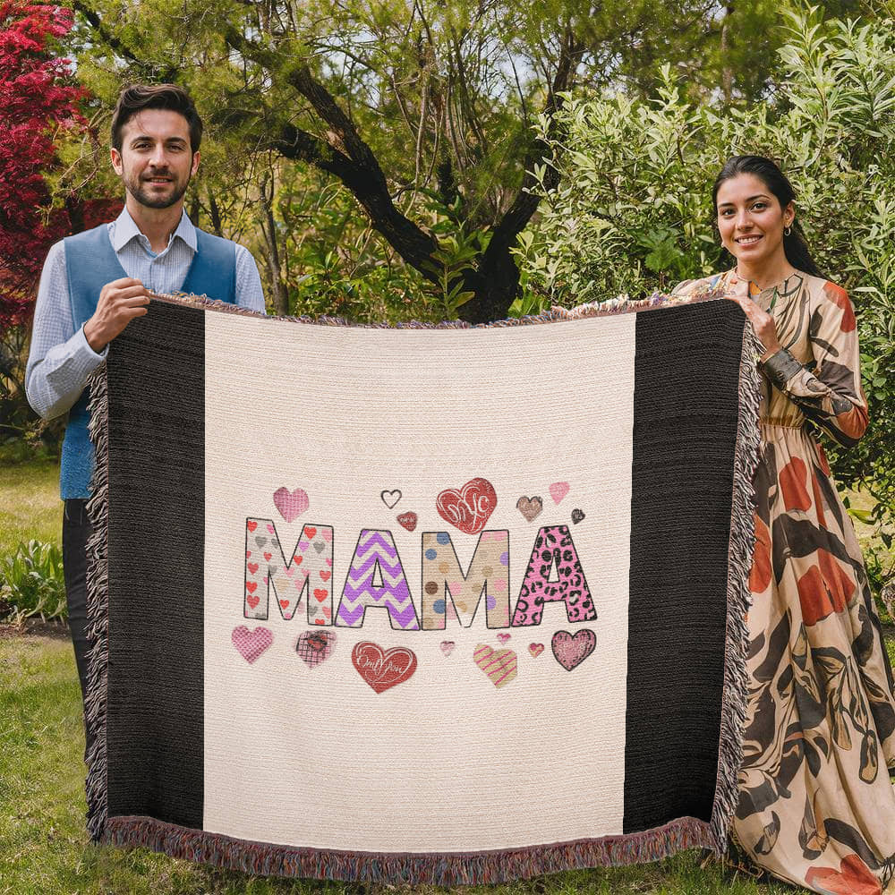 Mama Love Heirloom Woven Blanket - Premium Landscape Artwork Throw for Cozy Home Decor & Gifting