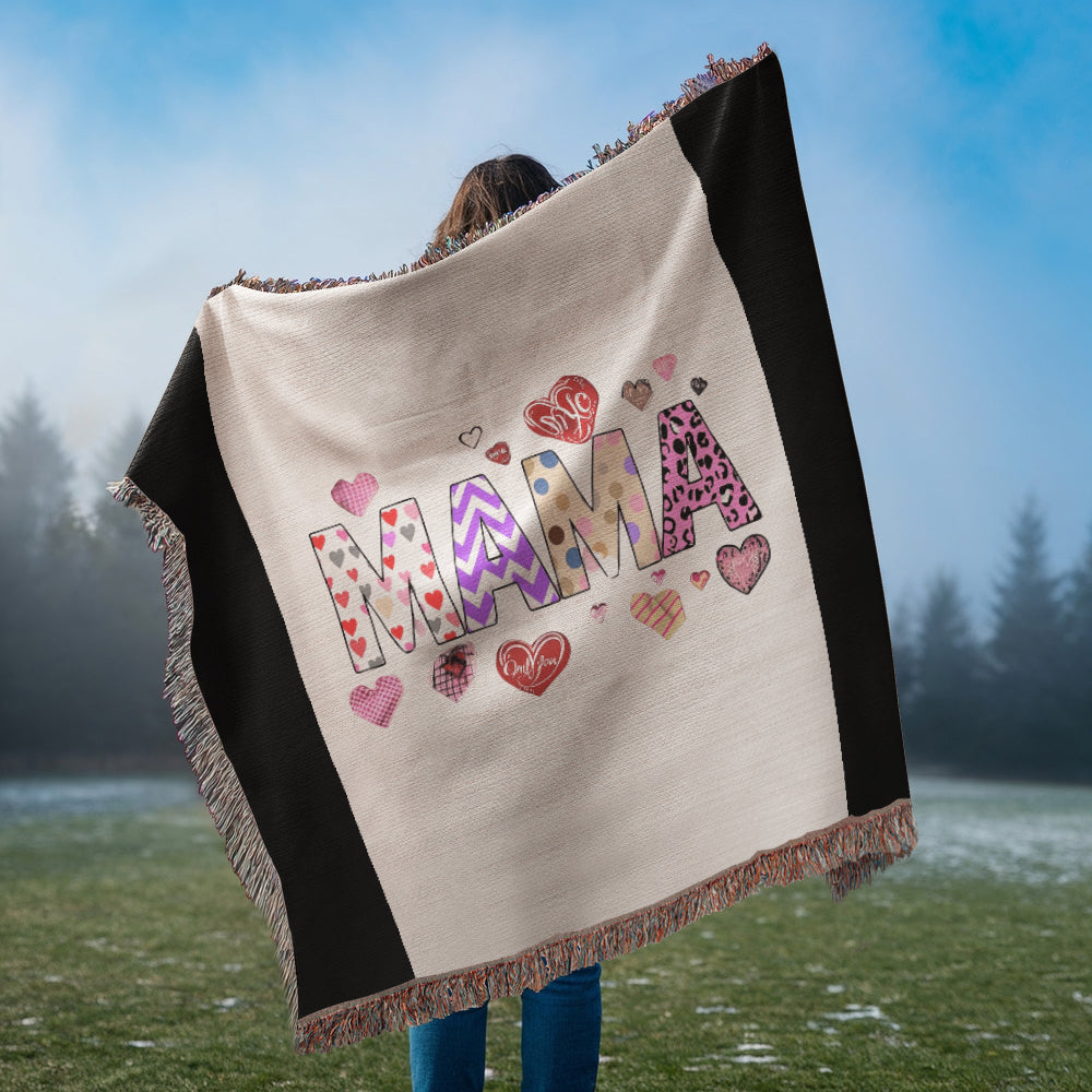 Mama Love Heirloom Woven Blanket - Premium Landscape Artwork Throw for Cozy Home Decor & Gifting