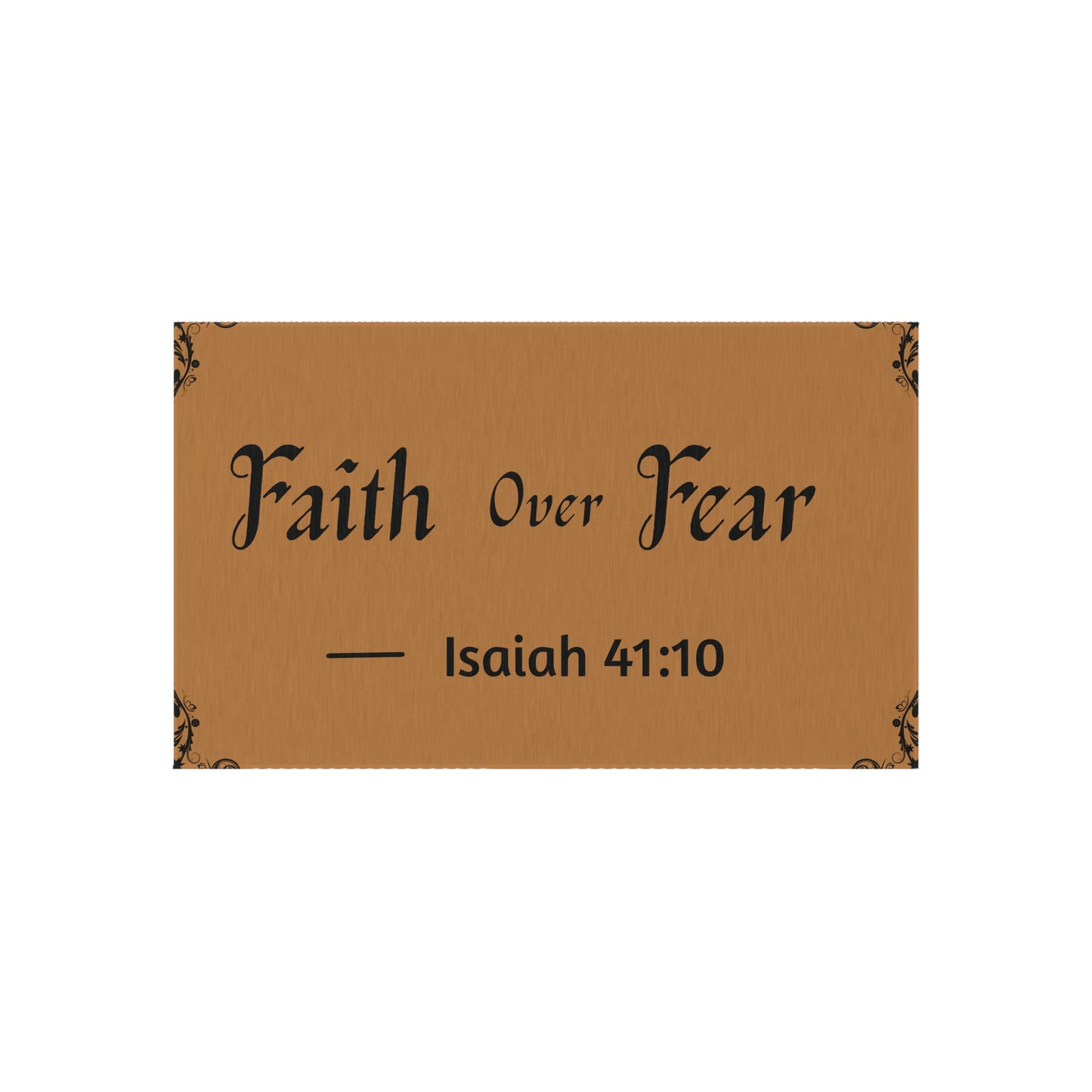 Faith Over Fear Outdoor Rug Doormat