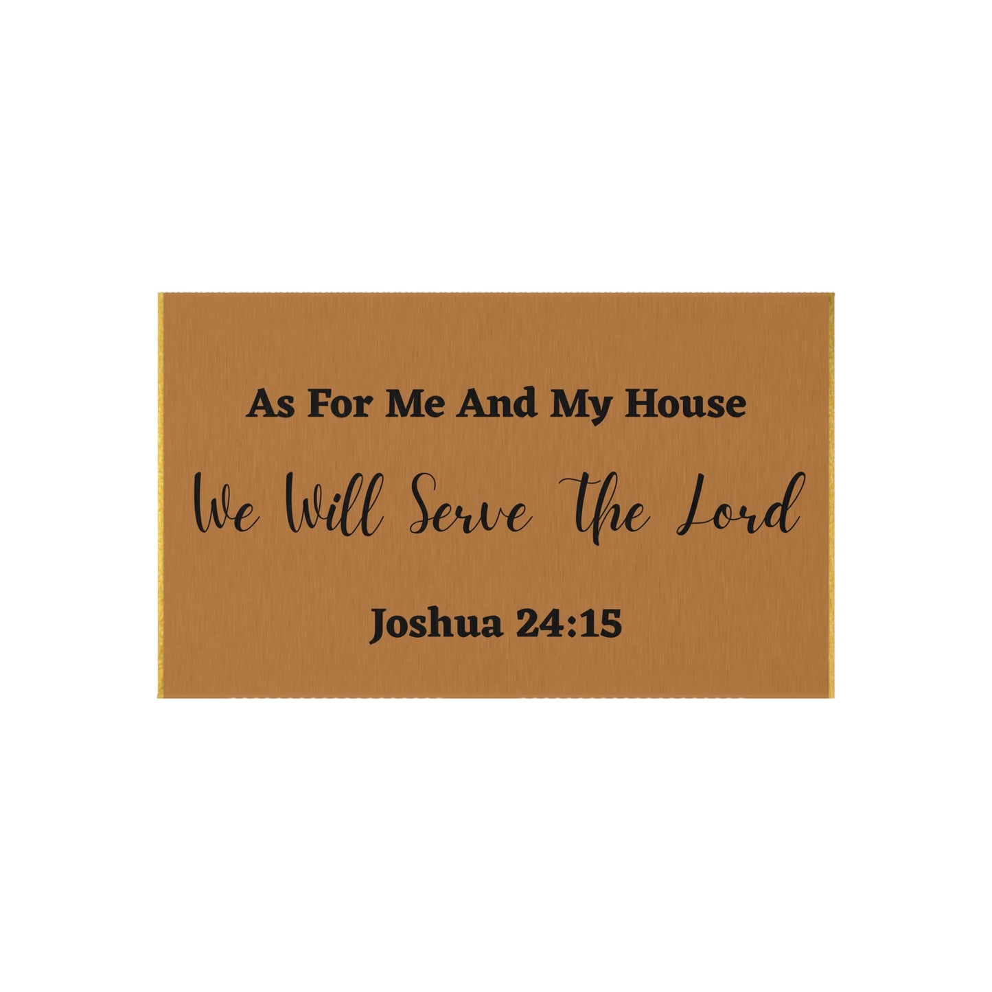 Outdoor Rug As For Me And My House We Will Serve The Lord Welcome Mat