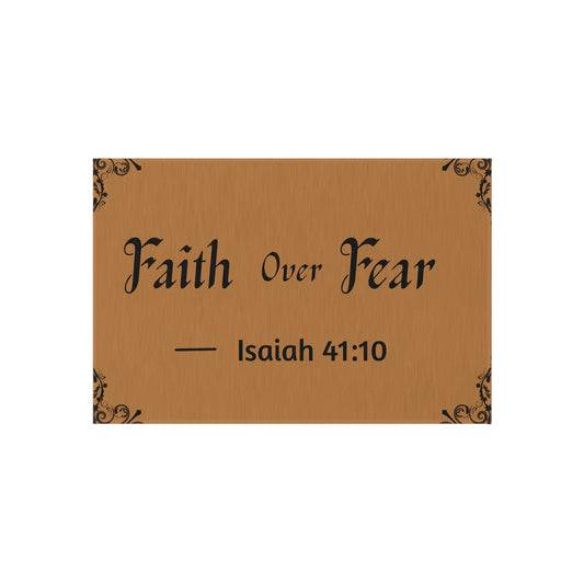 Faith Over Fear Outdoor Rug Doormat