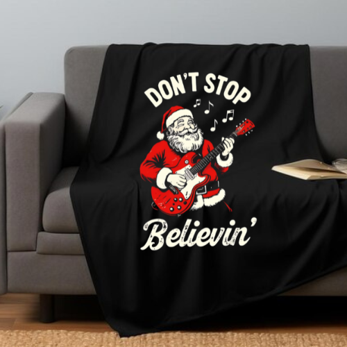 Don't Stop Believing Throw Blanket
