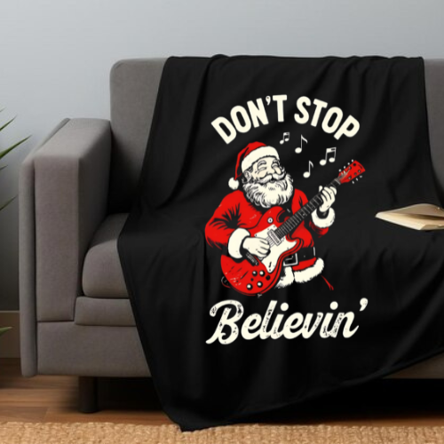 Don't Stop Believing Throw Blanket