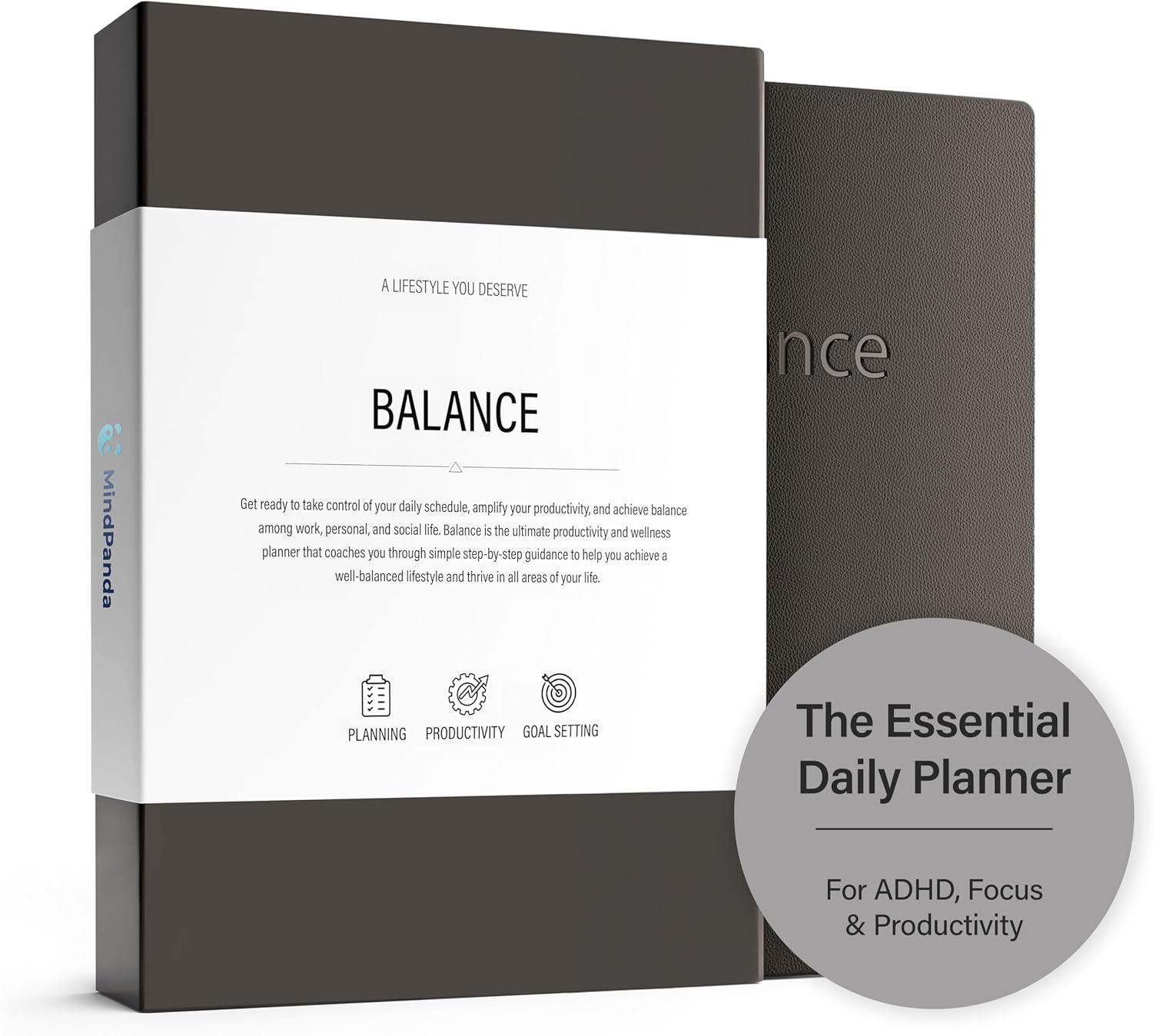 MindPanda's #1 Focus Planner for a Balanced Life - Productivity