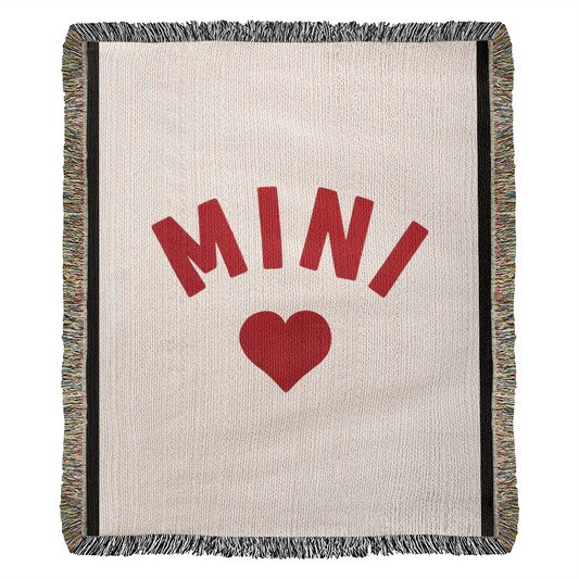 Mini Heirloom Artwork Woven Blanket – Custom Portrait Keepsake, Personalized Throw Blanket, Unique Gift for Home Décor