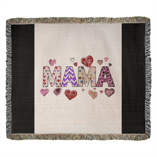 Mama Love Heirloom Woven Blanket - Premium Landscape Artwork Throw for Cozy Home Decor & Gifting