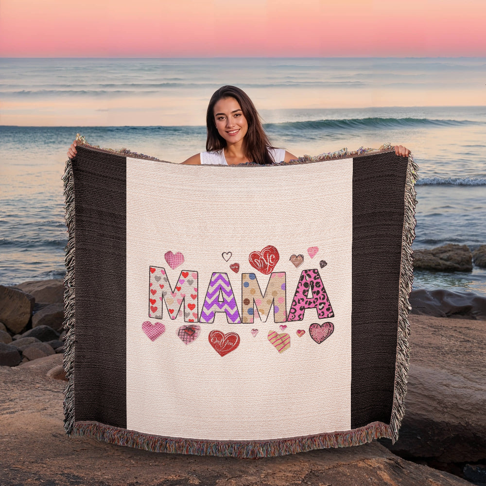 Mama Love Heirloom Woven Blanket - Premium Landscape Artwork Throw for Cozy Home Decor & Gifting