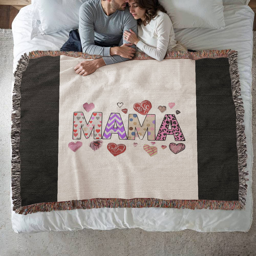 Mama Love Heirloom Woven Blanket - Premium Landscape Artwork Throw for Cozy Home Decor & Gifting