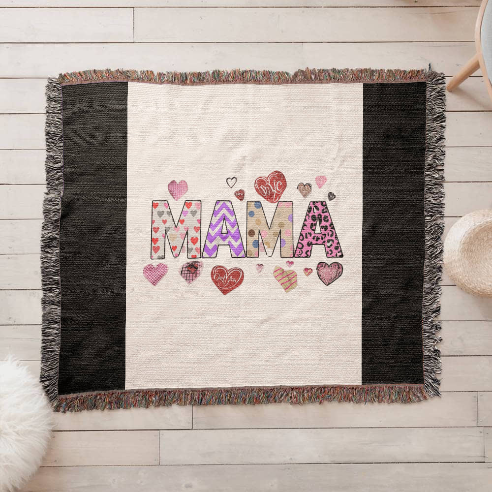 Mama Love Heirloom Woven Blanket - Premium Landscape Artwork Throw for Cozy Home Decor & Gifting